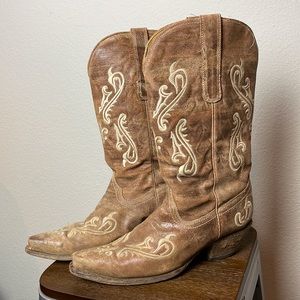Brown Cowboy Boots, 10M